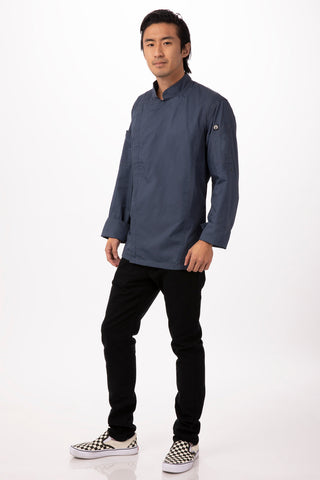 Hartford Men's Blue Zipper 3XL Chef Jacket by Chef Works