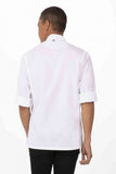 Hartford Men's White Zipper S Chef Jacket by Chef Works