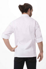 Lansing Men's White S Chef Jacket by Chef Works