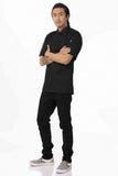 Springfield Men's Black Zipper XS Chef Jacket by Chef Works