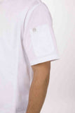 Springfield Men's White Zipper XS Chef Jacket by Chef Works