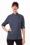 Hartford Women's Blue Zipper XS Chef Jacket by Chef Works
