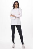 Hartford Women's White Zipper XS Chef Jacket by Chef Works
