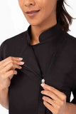 Springfield Women's Black Zipper S Chef Jacket by Chef Works