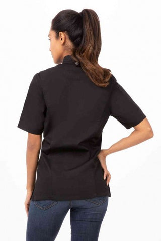 Springfield Women's Black Zipper XL Chef Jacket by Chef Works
