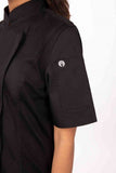 Springfield Women's Black Zipper XXL Chef Jacket by Chef Works