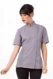 Springfield Women's Grey Zipper XXL Chef Jacket by Chef Works