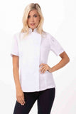 Springfield Women's White Zipper M Chef Jacket by Chef Works