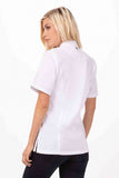 Springfield Women's White Zipper M Chef Jacket by Chef Works