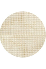 Bubble Natural Round Washable Rug by Rug Culture-100X100CM - ROUND