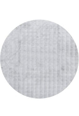 Bubble Silver Round Washable Rug by Rug Culture-100X100CM - ROUND