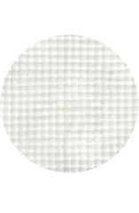 Bubble White Round Washable Rug by Rug Culture-100X100CM - ROUND