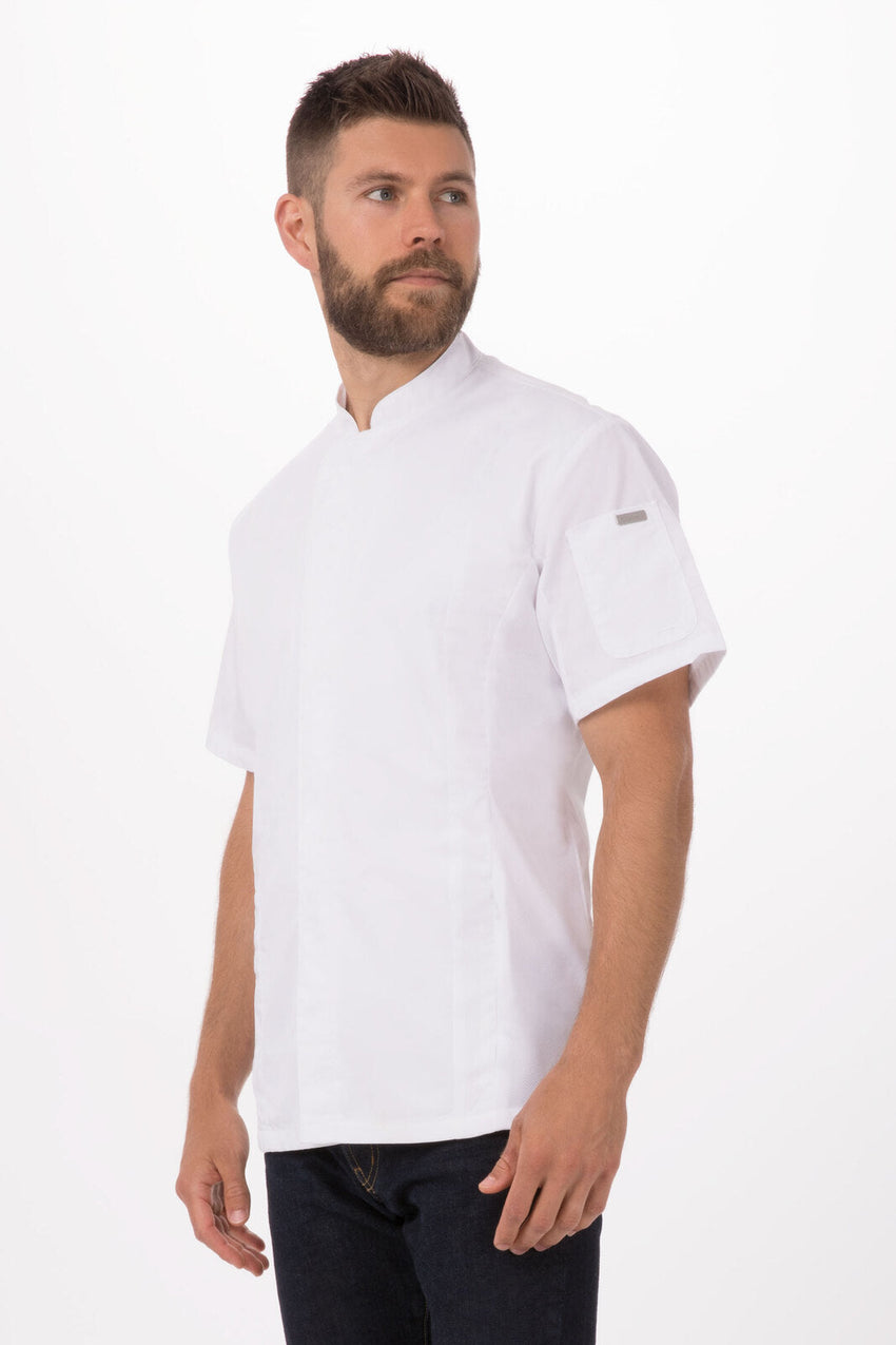 Bristol Signature Men's Series White M Chef Jacket by Chef Works