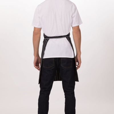 Chalk Stripe Black Bib Apron by Chef Works
