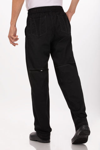 Cool Vent Men's Baggy Black M Chef Pants by Chef Works