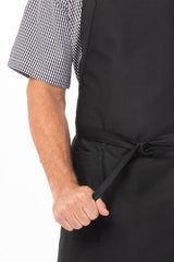 Cross-Back Black Bib Apron by Chef Works