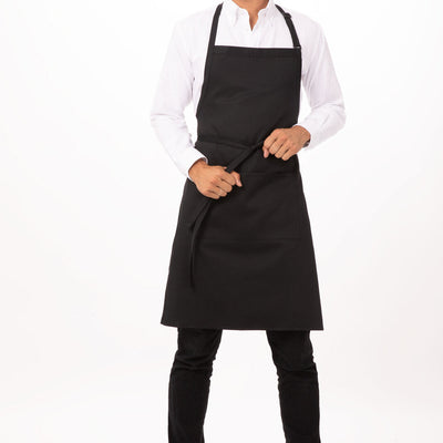 Butcher Black Bib Apron by Chef Works