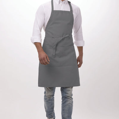 Butcher Grey Bib Apron by Chef Works