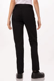 Lightweight Black XXL Slim Women's Chef Pants by Chef Works