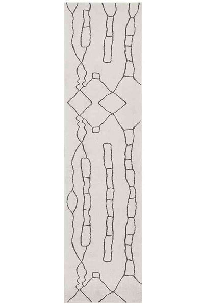 Paradise Runner Amy Grey by Rug Culture - 400X80CM - RUNNER