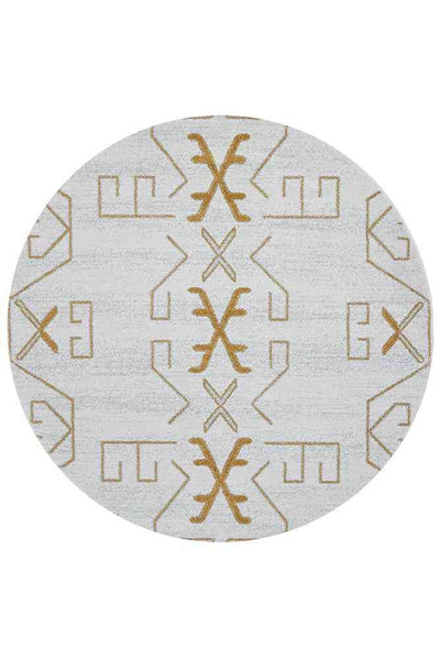 Paradise Round Cala Gold by Rug Culture - 200X200CM - ROUND