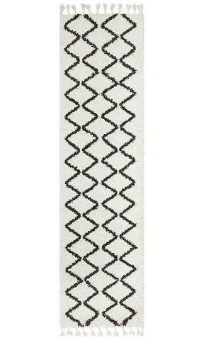 Saffron 11 White Runner by Rug Culture - 200X80CM - RUNNER