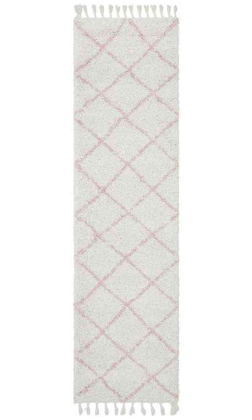 Saffron 22 Pink Runner by Rug Culture - 400X80CM - RUNNER