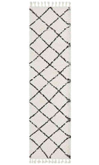 Saffron 22 White Runner by Rug Culture - 400X80CM RUNNER