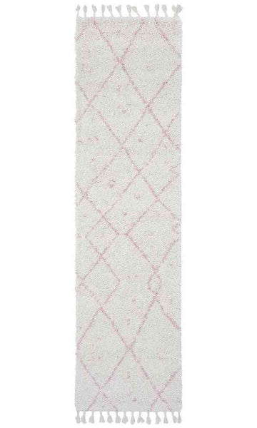 Saffron 44 Pink Runner by Rug Culture - 300X80CM - RUNNER