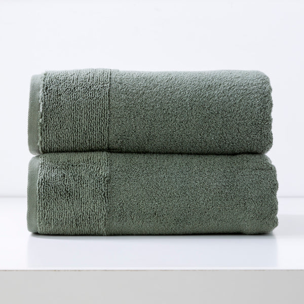 Aireys 650 GSM Zero Twist 2 Pack Agave Bath Sheet by Renee Taylor