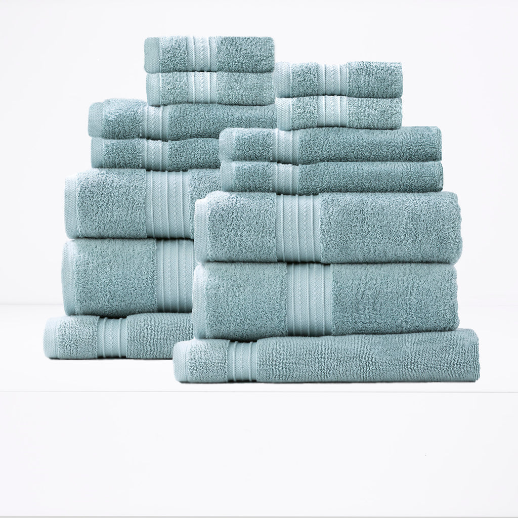 Brentwood 650 GSM Low Twist 14 Piece Gray Mist Bath Sheet by Renee Taylor