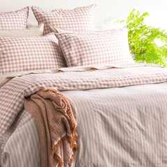 Alison Yarn Dyed Cotton Reversible Clay Quilt Cover Sets by Renee Taylor Double