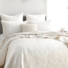 Berlin Jacquard Stone Coverlet Set by Renee Taylor Super King