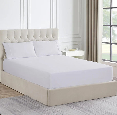 Ddecor Home 1500 Thread count Premium Cotton Blend Snow King Combo Set by Ddecor Home