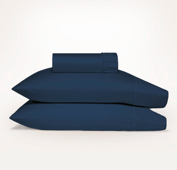 Ddecor Home 1500 Thread count Premium Cotton Blend Indigo King Combo Set by Ddecor Home