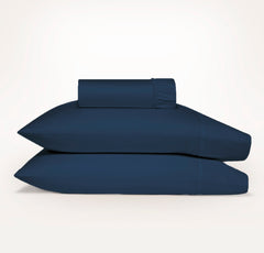 Ddecor Home 1500 Thread count Premium Cotton Blend Indigo King Combo Set by Ddecor Home