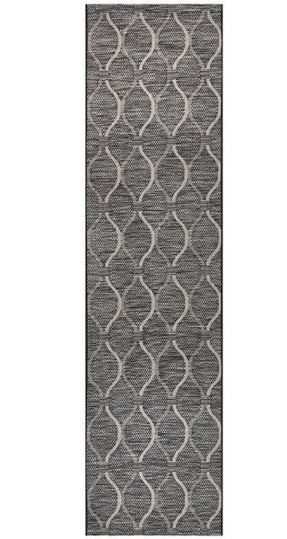 Terrace 5501 Black Runner by Rug Culture-300X80CM - RUNNER