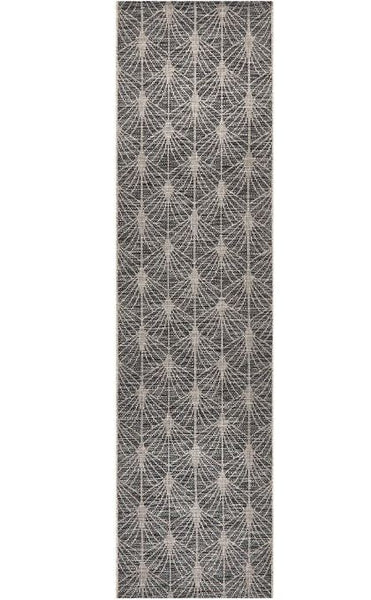 Terrace 5502 Black Runner by Rug Culture-400X80CM - RUNNER