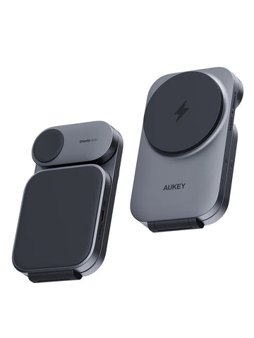 AUKEY LC-MC312 MagFusion Z Qi2 3-in-1 Foldable Magnetic Fast Wireless Charging Station