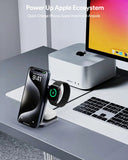 AUKEY MagFusion Z Qi2 15W 3-in-1 Foldable Wireless Charger for iPhone, Apple Watch & AirPods – LC-MC312