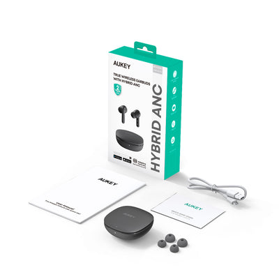 AUKEY Beyond ANC Elite Wireless Earbuds with 40dB Hybrid ANC, Bluetooth 5.4 & 30H Battery Life – EP-B2