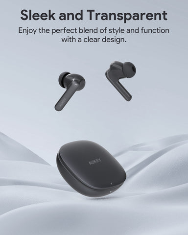AUKEY Beyond ANC Elite Wireless Earbuds with 40dB Hybrid ANC, Bluetooth 5.4 & 30H Battery Life – EP-B2