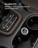 AUKEY Nano 30W Dual-Port USB-C + USB-A Fast Car Charger – CC-A3