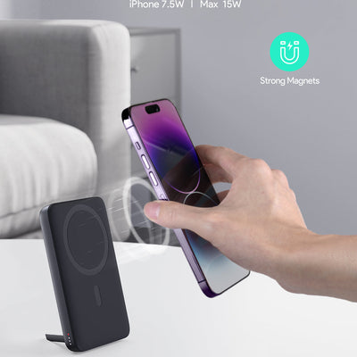 AUKEY 6700mAh Magnetic Wireless Power Bank with 20W USB-C & 15W Wireless Charging – PB-MS01