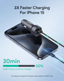 AUKEY 65W Dual-Port USB-C + USB-A Fast Car Charger – CC-Y23