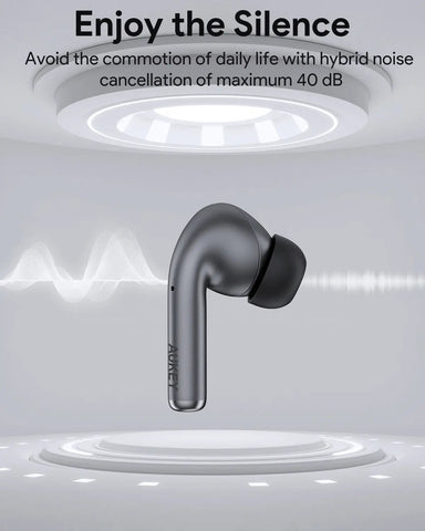 AUKEY Beyond ANC Pro True Wireless Earbuds with 42dB Hybrid ANC, Bluetooth 5.4 & 25H Battery Life – EP-B1