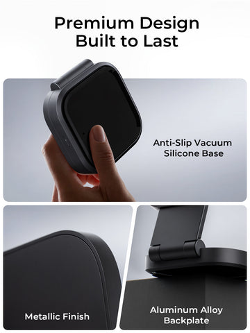 AUKEY LC-MC211 MagFusion L Qi2 Foldable 2 In 1 Magnetic Wireless Charger