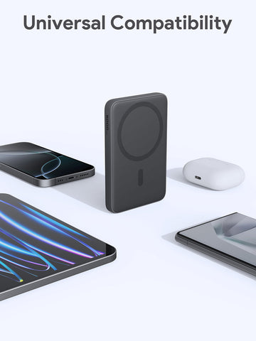 AUKEY PB-MS03 MagFusion Slim Magnetic Wireless Charging Power Bank 5000 mAh