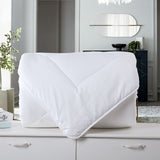 Royal Comfort 260GSM Deluxe Eco-Silk Touch Quilt 100% Cotton Cover - Super King - White