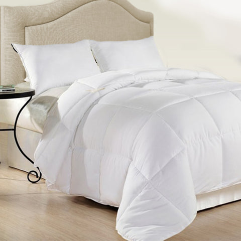 Royal Comfort 500GSM Plush Duck Feather Down Quilt Ultra Warm Soft - All Seasons - King Single - White